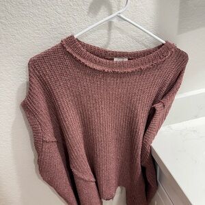 BKE Women's Pink Sweater Top
